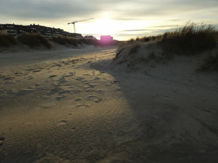 Oostnieuwkerke duinen wandeling in de koude (België)